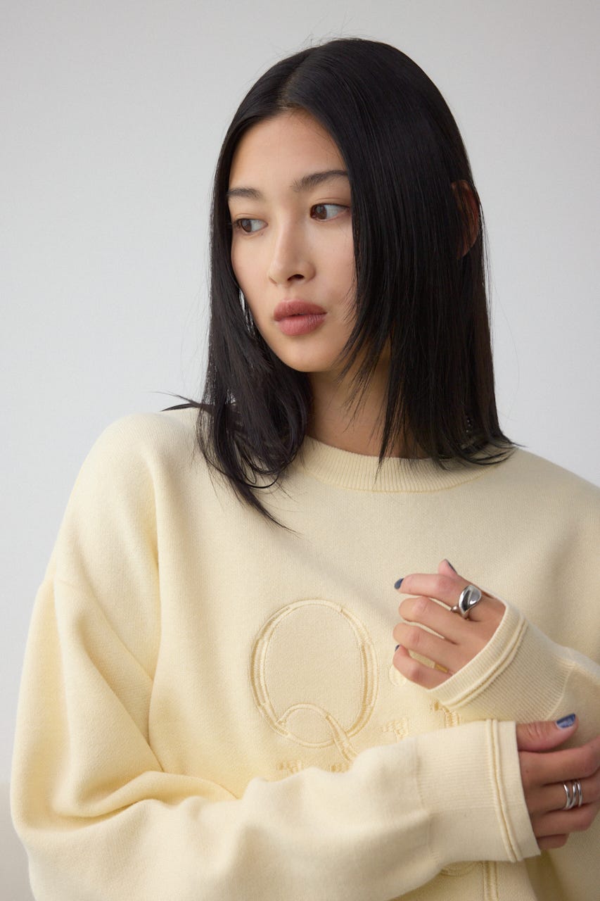 AZUL BY MOUSSY | ロゴ刺繍ニットトップス (ニット ) |SHEL'TTER WEBSTORE