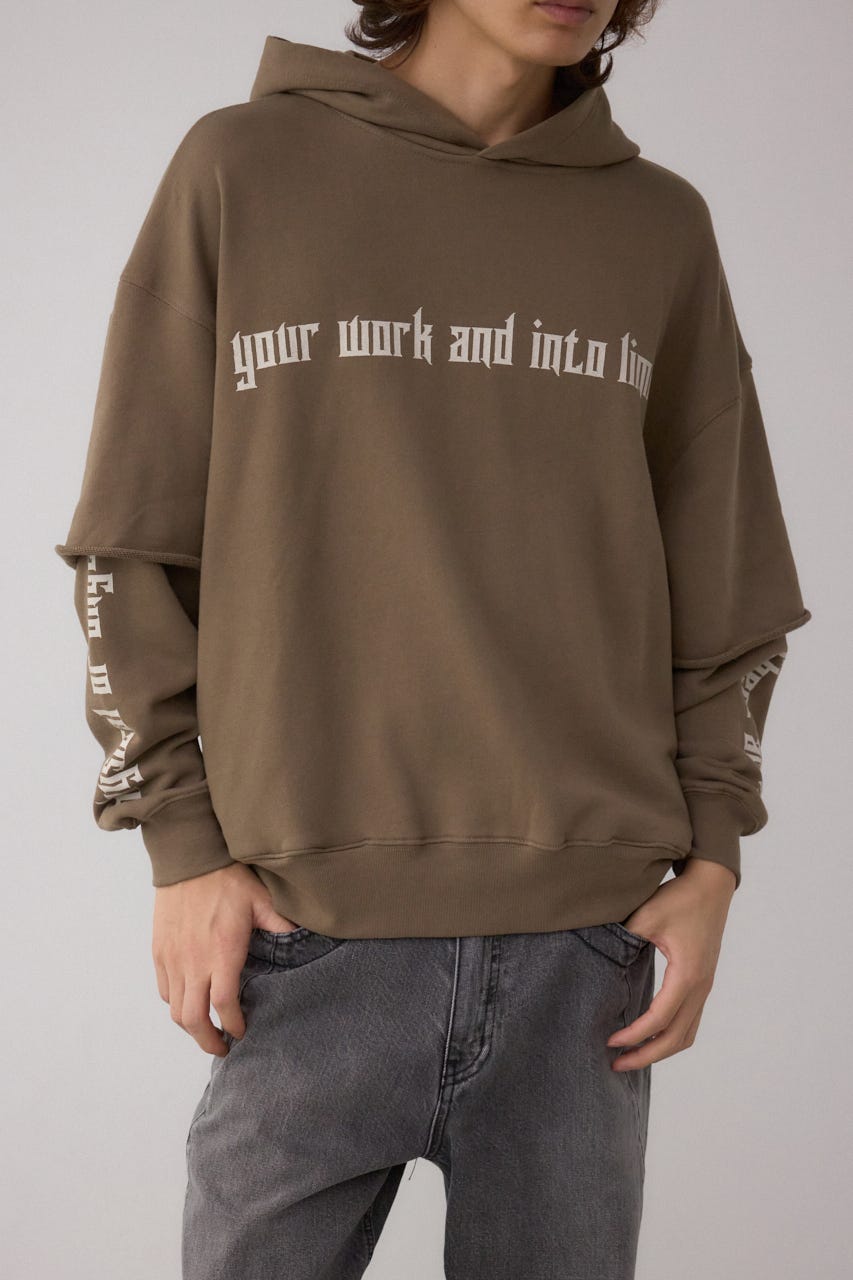 AZUL BY MOUSSY | フェイクレイヤードスウェットフーディー