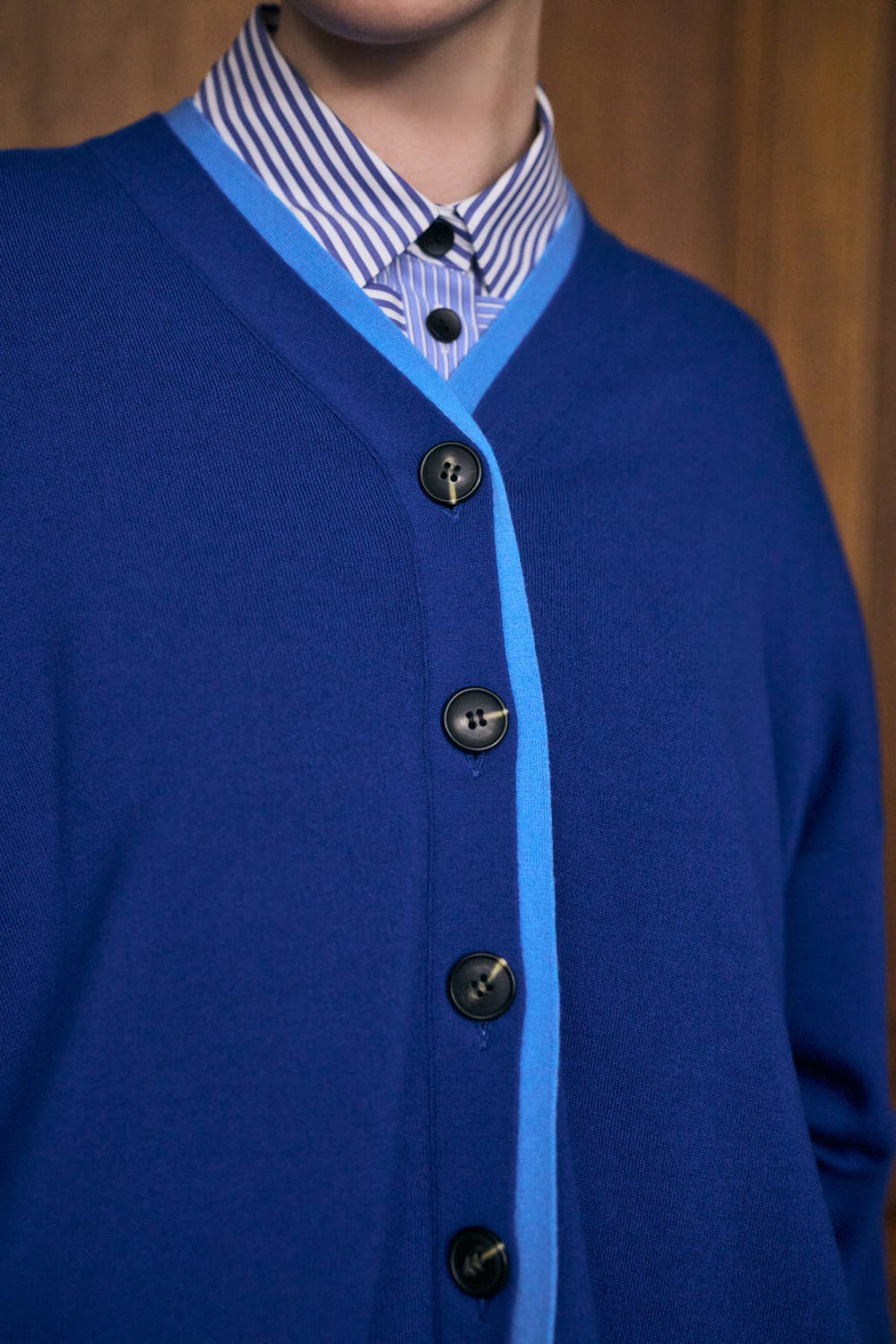 FAKE-LAYERED CARDIGAN｜38｜D/GRN｜KNIT WEAR｜ENFÖLD OFFICIAL