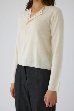 RIM.ARK | Hook design silk blend knit (KNITWEAR ) |RIM.ARK ONLINE