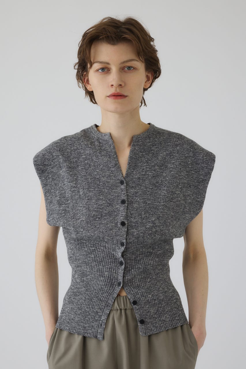 RIM.ARK | Mix yarn rib knit (KNITWEAR ) |RIM.ARK ONLINE STORE