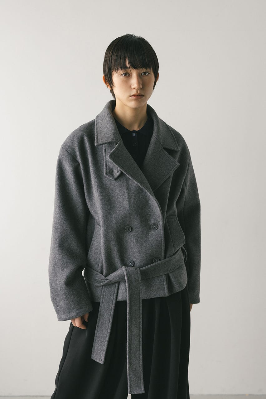 STYLEMIXER | ウールベルトショートコート (ジャケット ) |SHEL'TTER