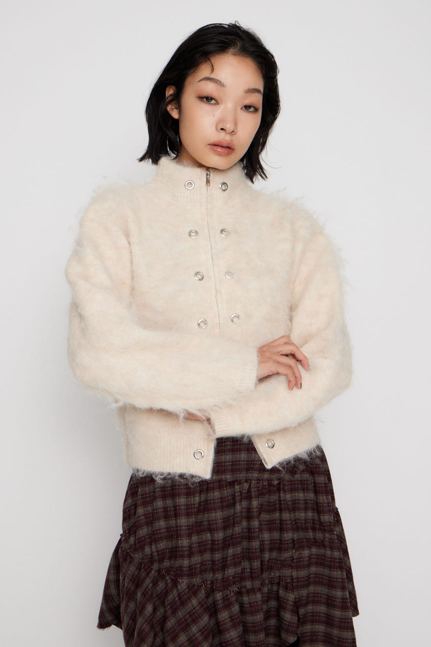 LAGUA GEM | ZIP SIDE EYELET ニット (ニット ) |SHEL'TTER WEBSTORE