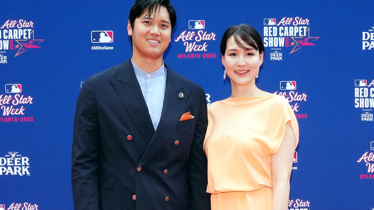 大谷翔平＆真美子夫妻、今年も“足もとリンク”でMLBオールスターの
