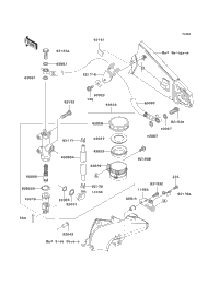 2005 Kawasaki NINJA ZX-6R (ZX636-C1) Rear Master Cylinder