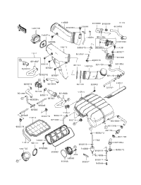 1995 Kawasaki NINJA ZX-7 (ZX750-L3) Air Cleaner | Xtreme Powersports