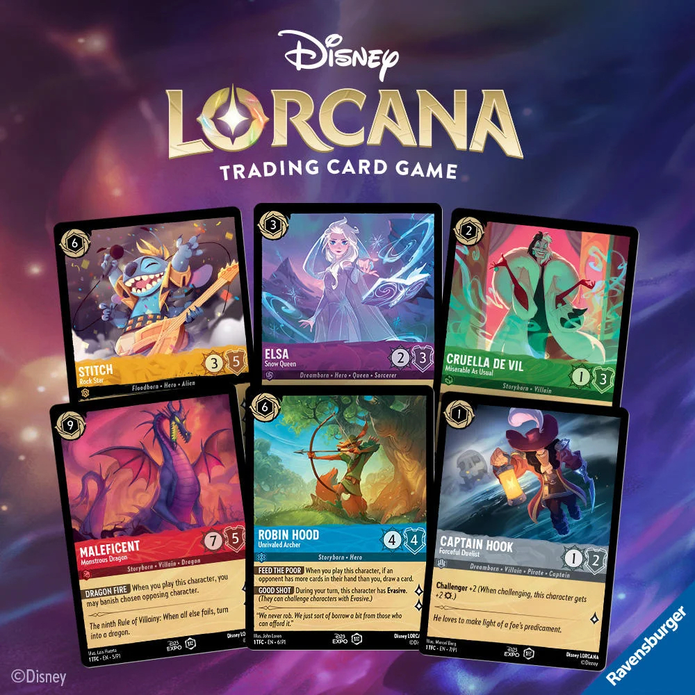 First Disney Lorcana Trading Cards Will Be Available at D23 Expo