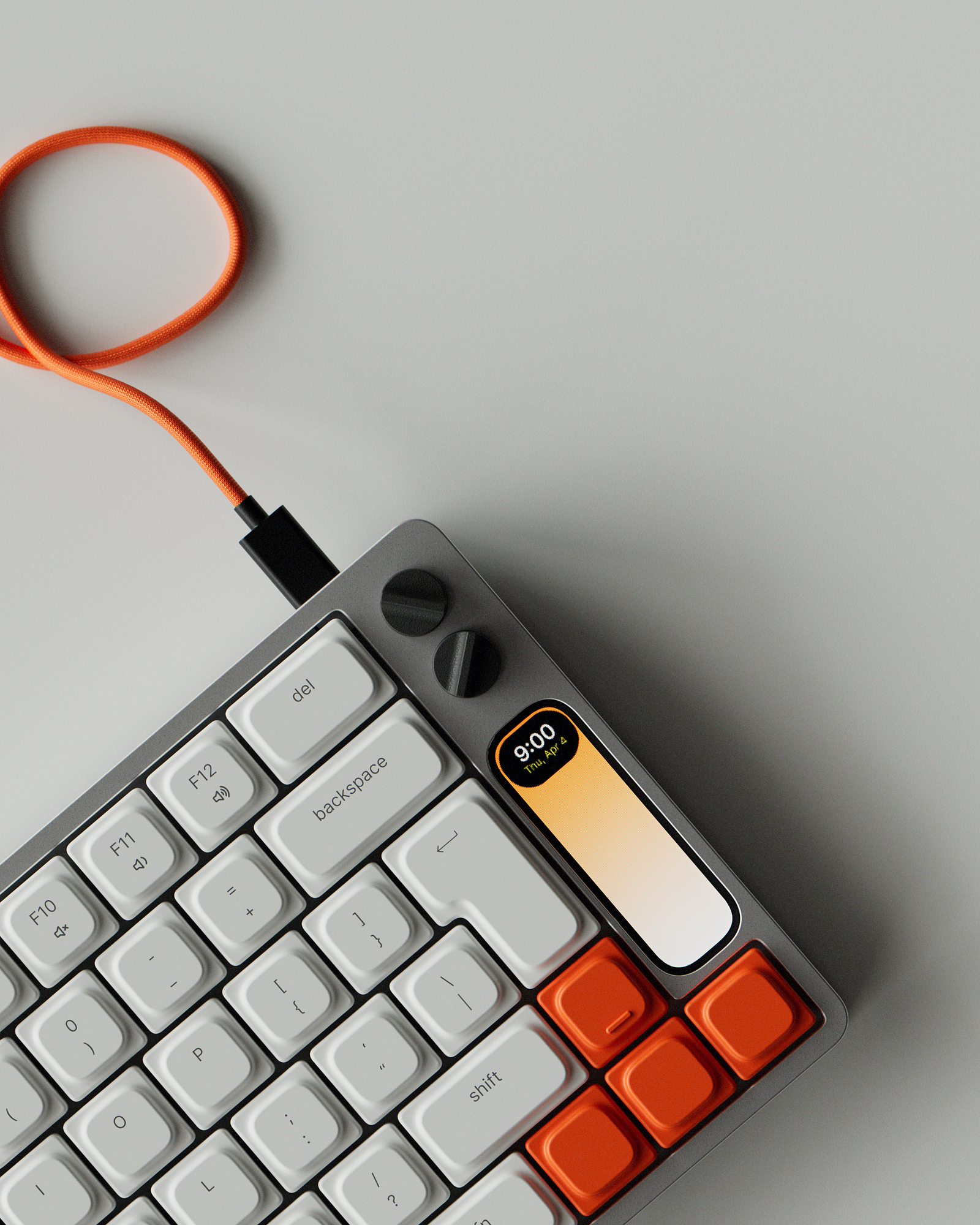 3Dアーティストの空想が現実に。薄型メカニカルキーボード「KNOB / k