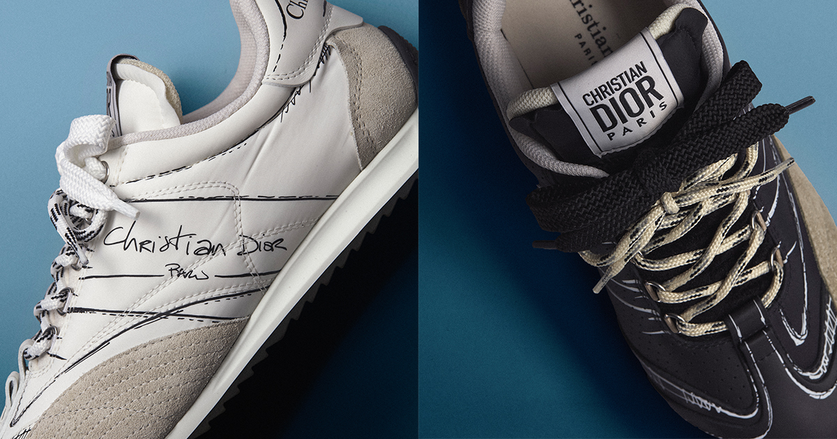 ディオール」が新作スニーカーを発売 鉛筆のスケッチを手作業で再現