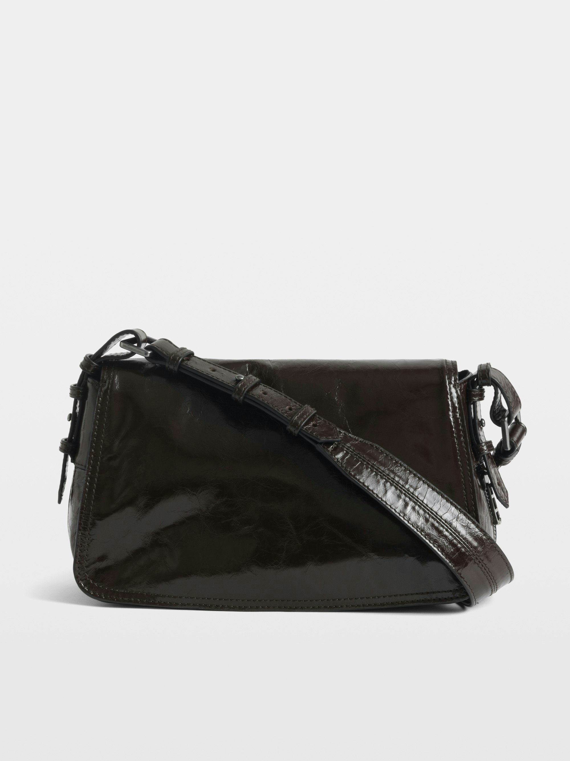 The Zouzou Vintage Patent Bag Brown | Zadig&Voltaire | Zadig&Voltaire