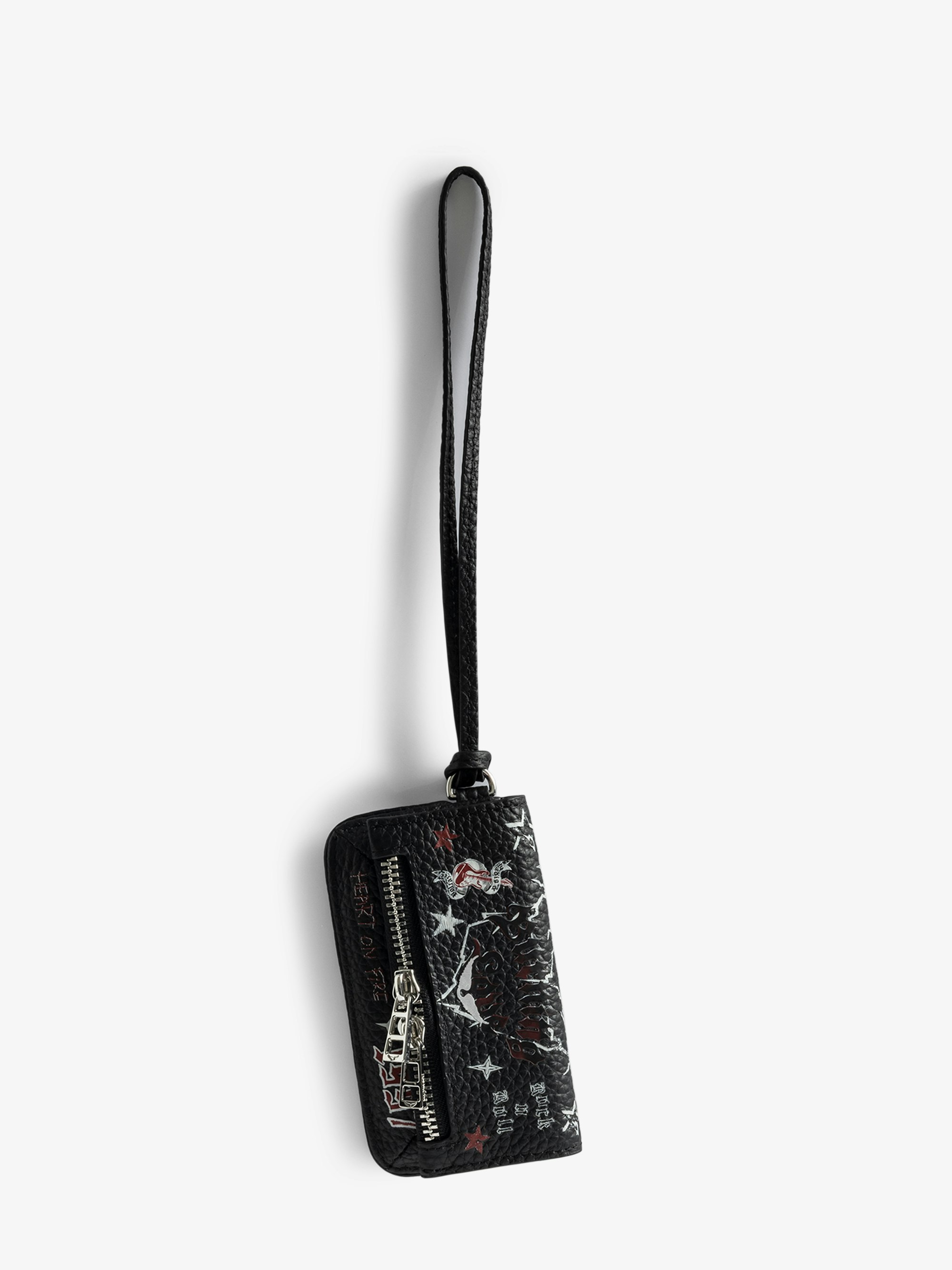 Rock Punk Keychain in Black Leather | Zadig&Voltaire | Zadig&Voltaire