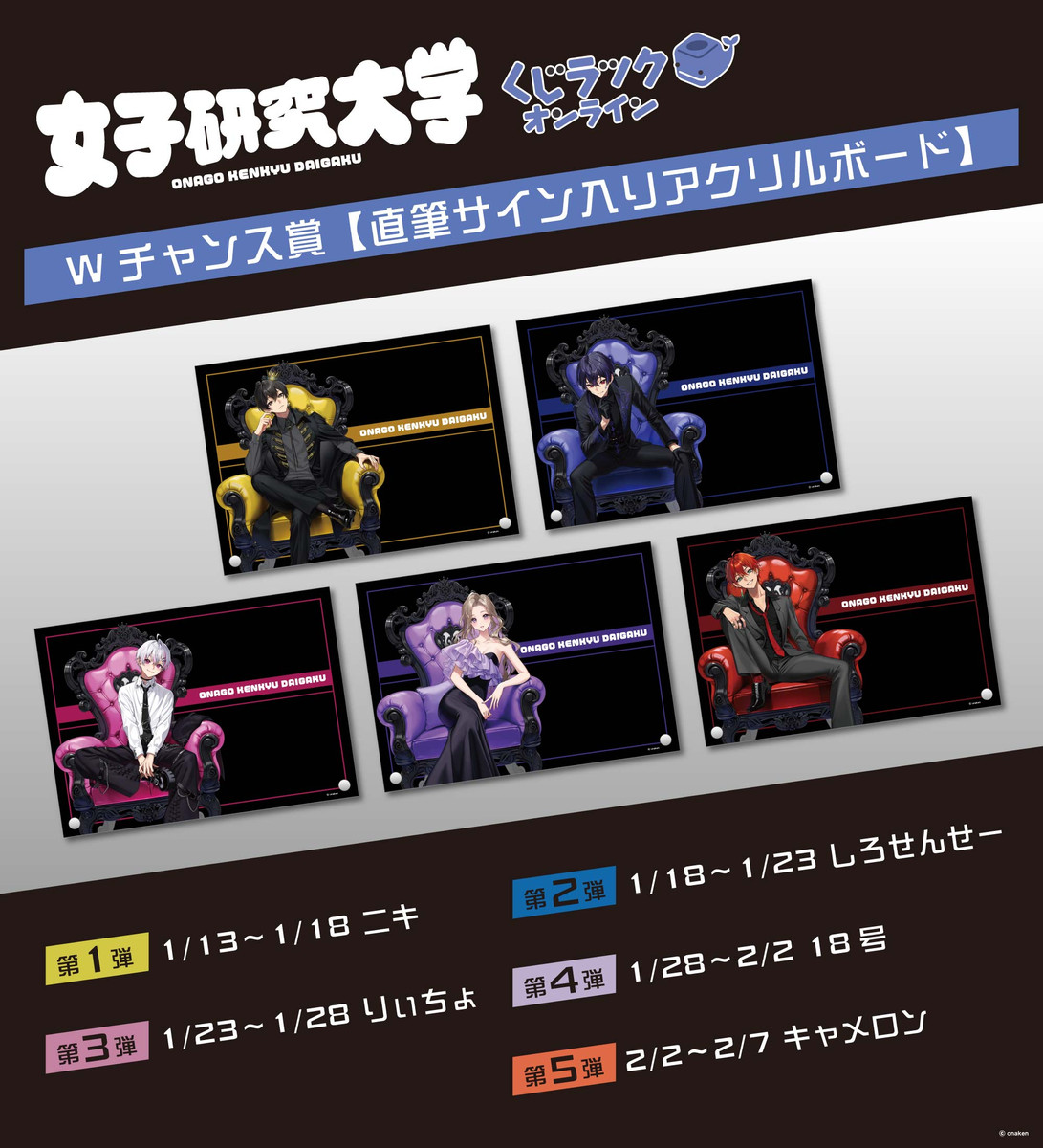 くじラックオンライン限定 『女子研究大学』 - くじラックオンライン