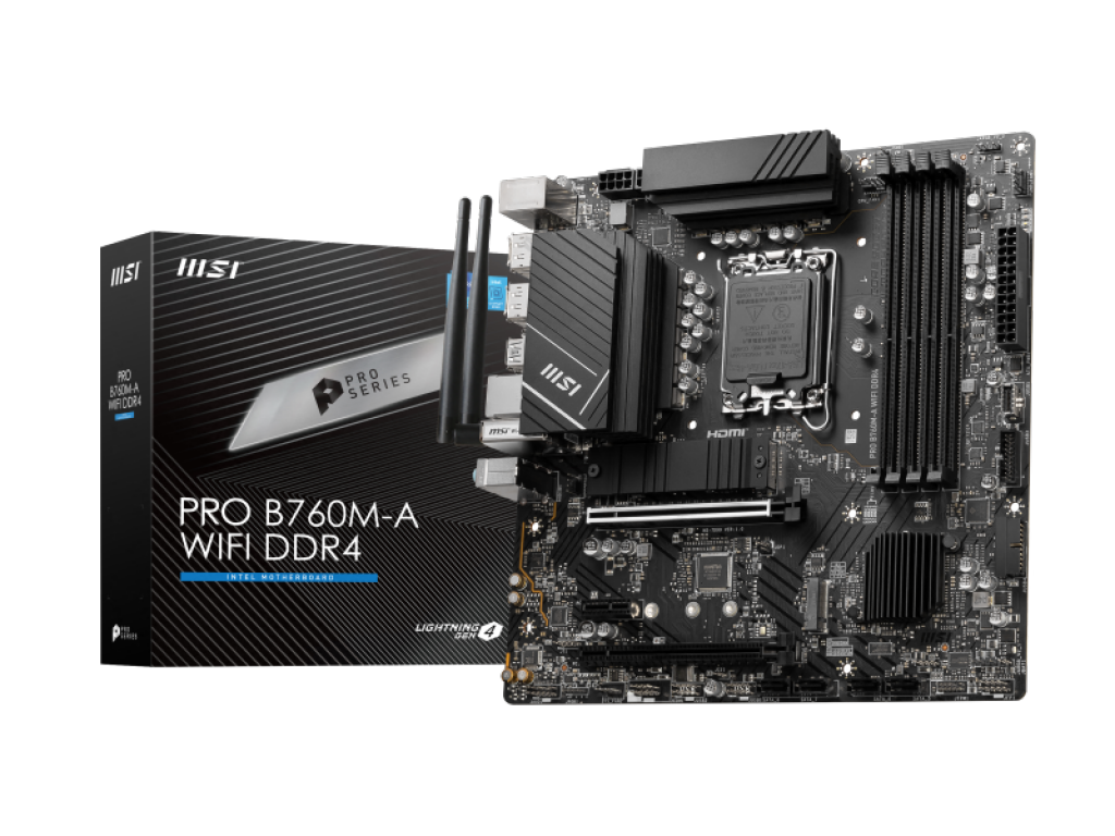 MSI PRO B760M-A WIFI DDR4 インテル 700シリーズ LGA1700対応 intel