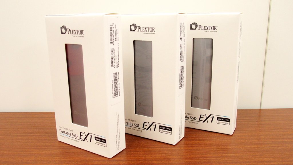USB3.1 Gen2対応で高速転送を実現する外付けSSD「Plextor EX1 Plus