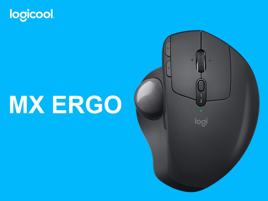 ロジクールから、7年ぶりとなる新型トラックボール「MX ERGO」が発売