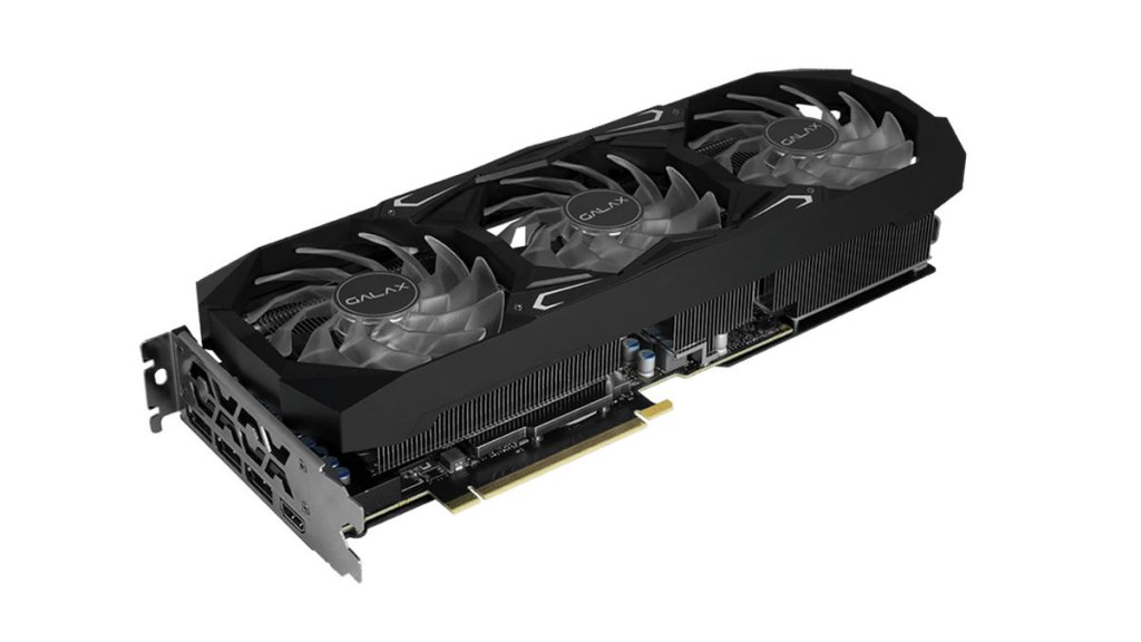 合計4ファンの両面冷却、GALAKURO GAMINGモデルのGEFORCE RTX 3080 LHR