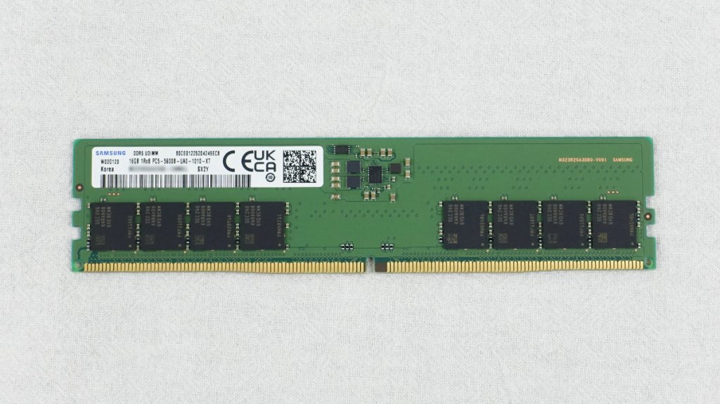 DDR5-5600ネイティブDRAM搭載、デスクトップ向けSamsung純正16GB