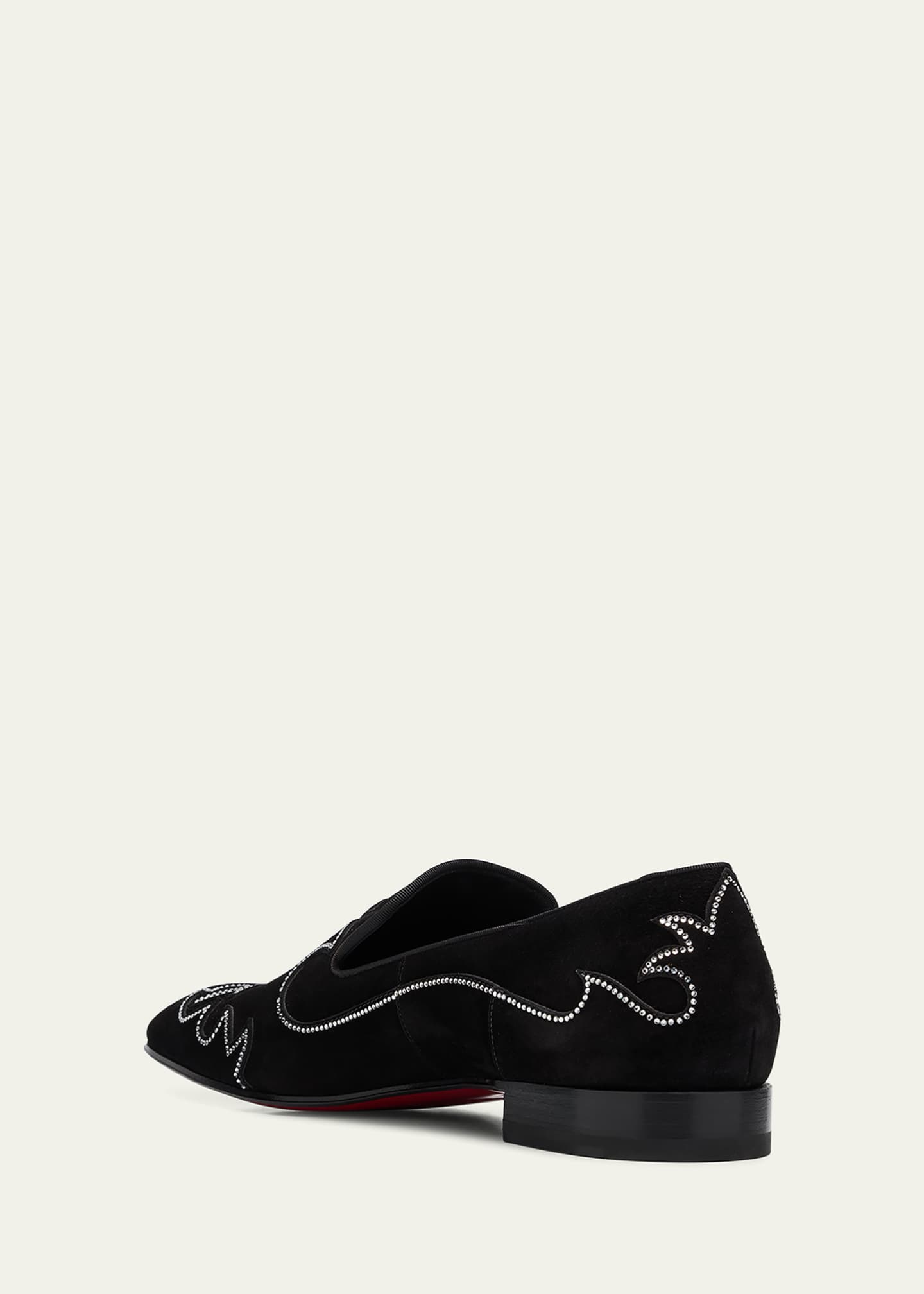 Christian Louboutin Men's Dandysiago Rhinestone and Leather