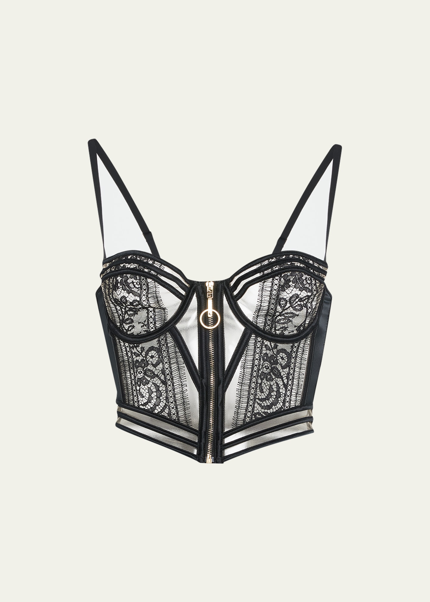 Livy Batignolles Lace & Tulle Bustier - Bergdorf Goodman