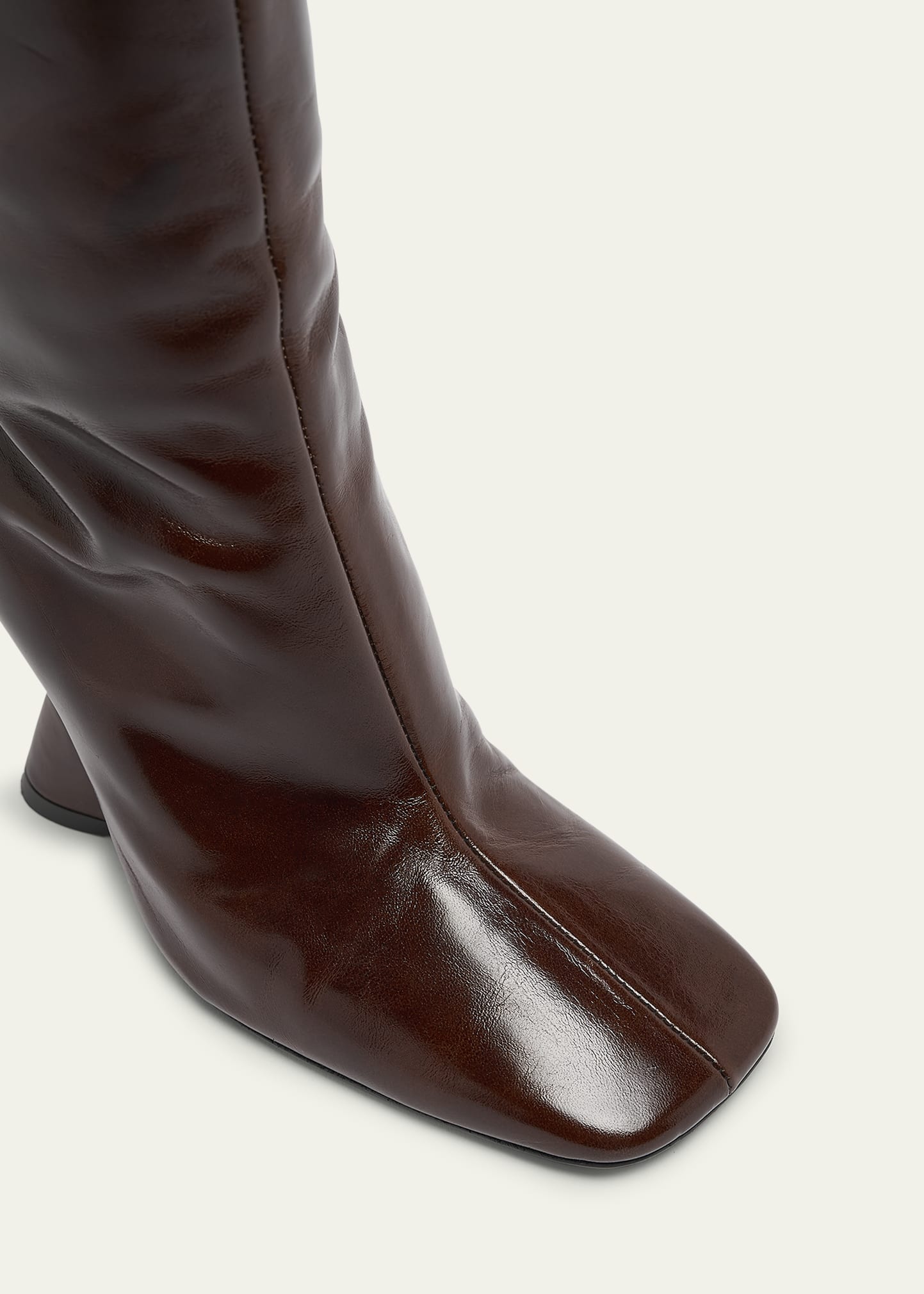 Dries Van Noten Glove Leather Wedge Knee Boots - Bergdorf Goodman