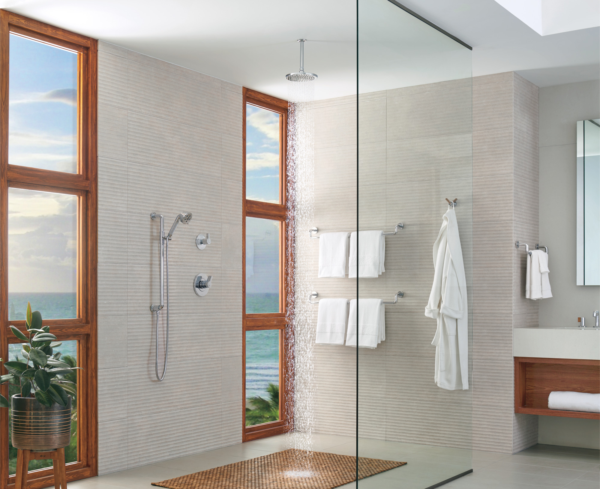 Litze® | Widespread Lavatory Faucet with Low Spout - Less Handles