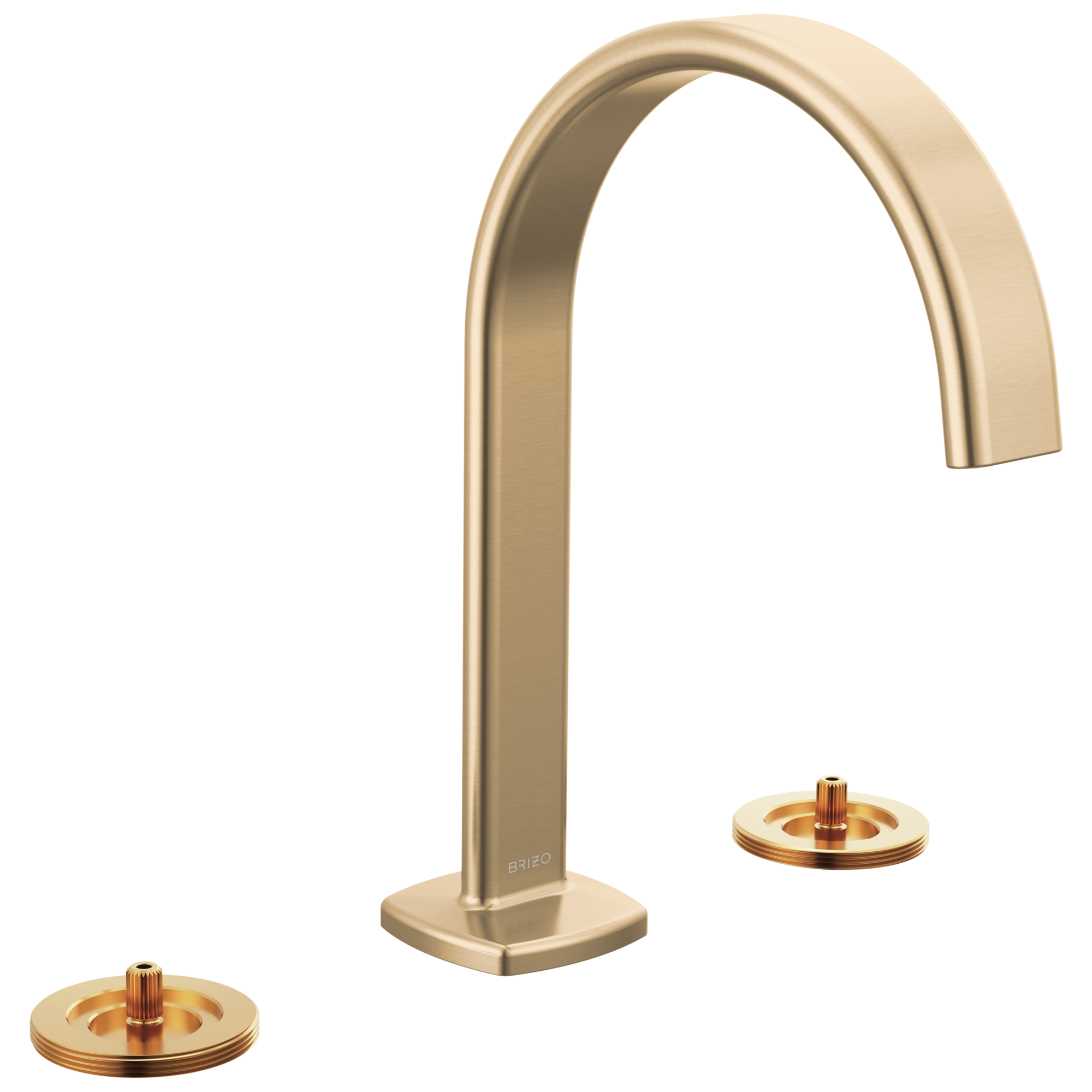 Allaria® | Widespread Lavatory Faucet with Arc Spout - Less Handles