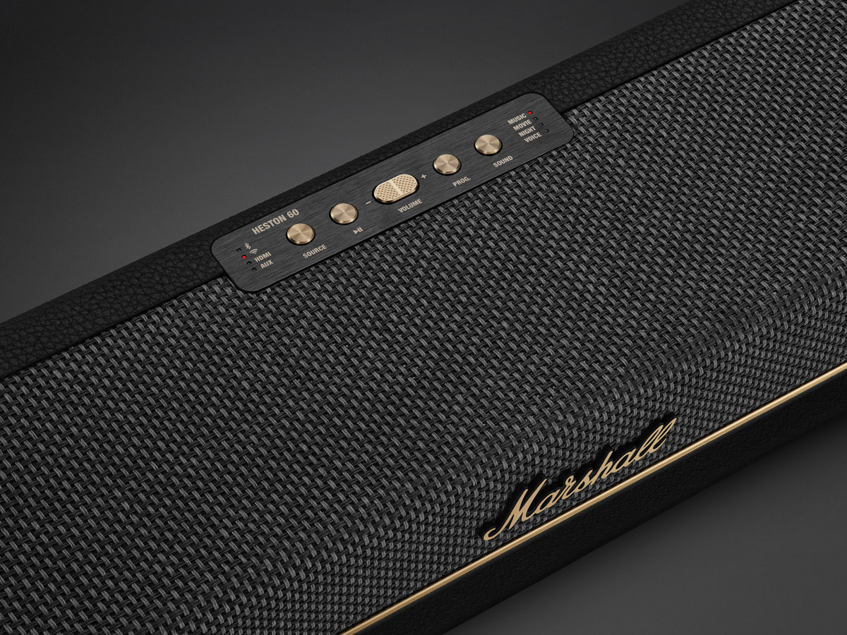 週末の夜は、〈Marshall〉と。ロック魂を宿したサウンドバー《Heston