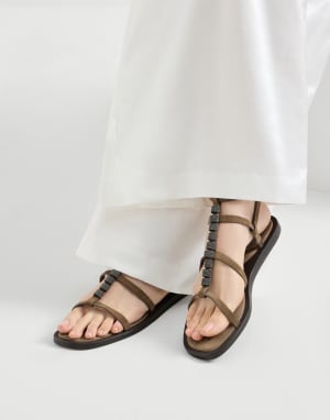 Leather sandals for women | Brunello Cucinelli