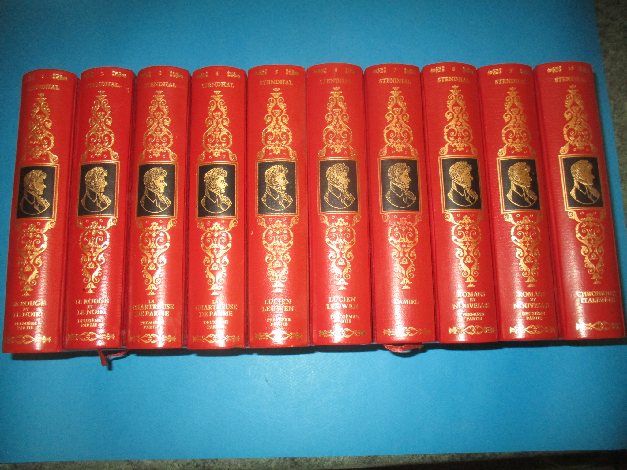 Les Oeuvres romanesques de Stendhal, complet en 10 volumes, Jean