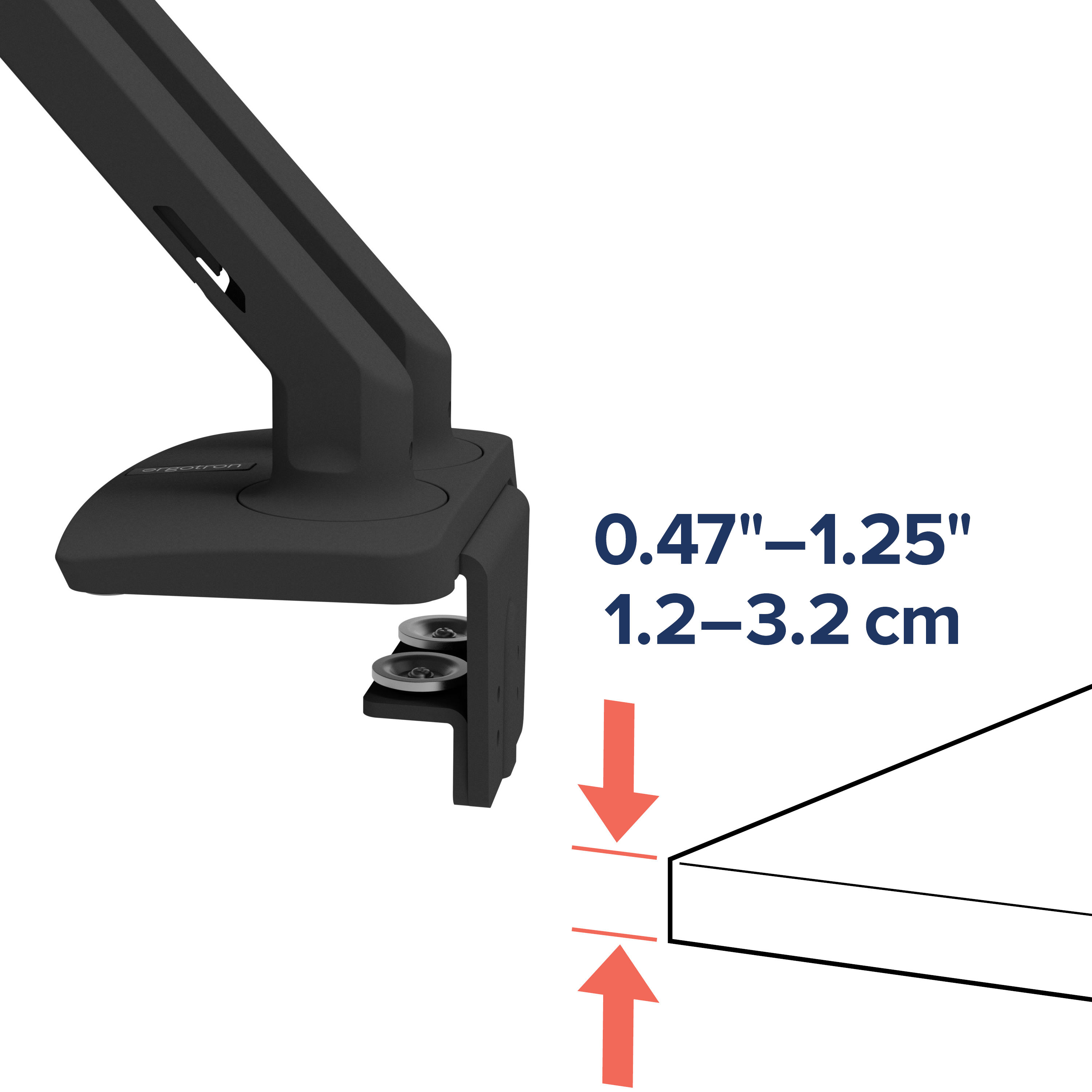 MXV デスクマウントデュアルモニターアーム | Ergotron