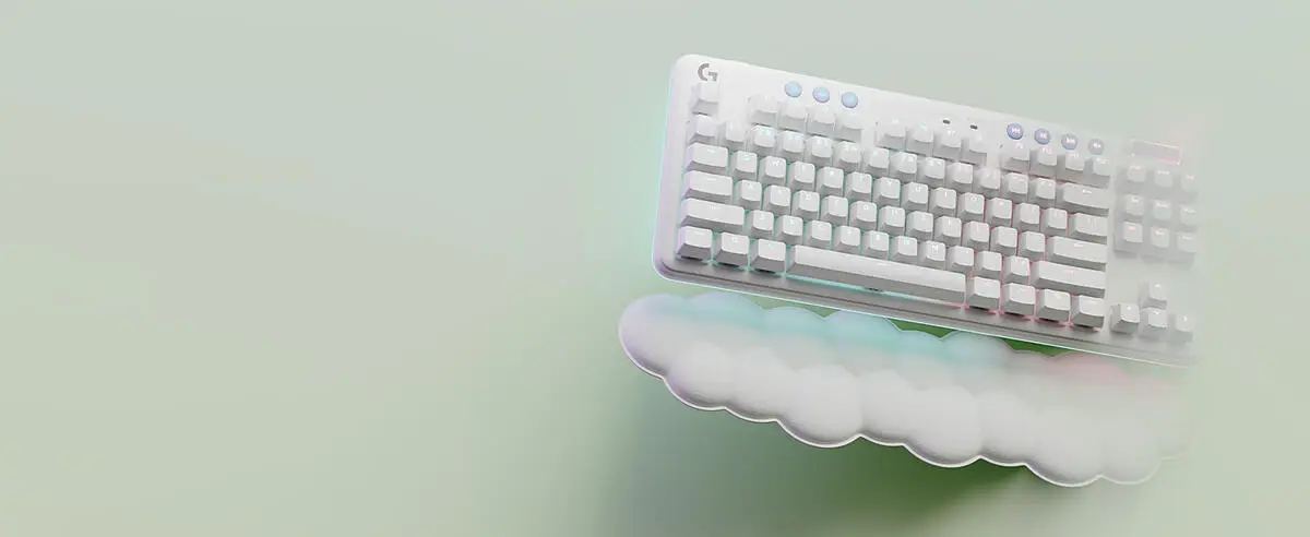 Logitech G G715 Wireless Gaming Keyboard (White) - Linear - Micro