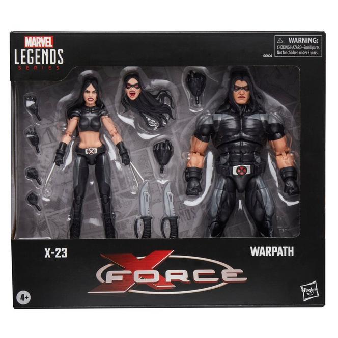 Hasbro Marvel Legends Series X-Force X-23 and Warpath 6-in Action