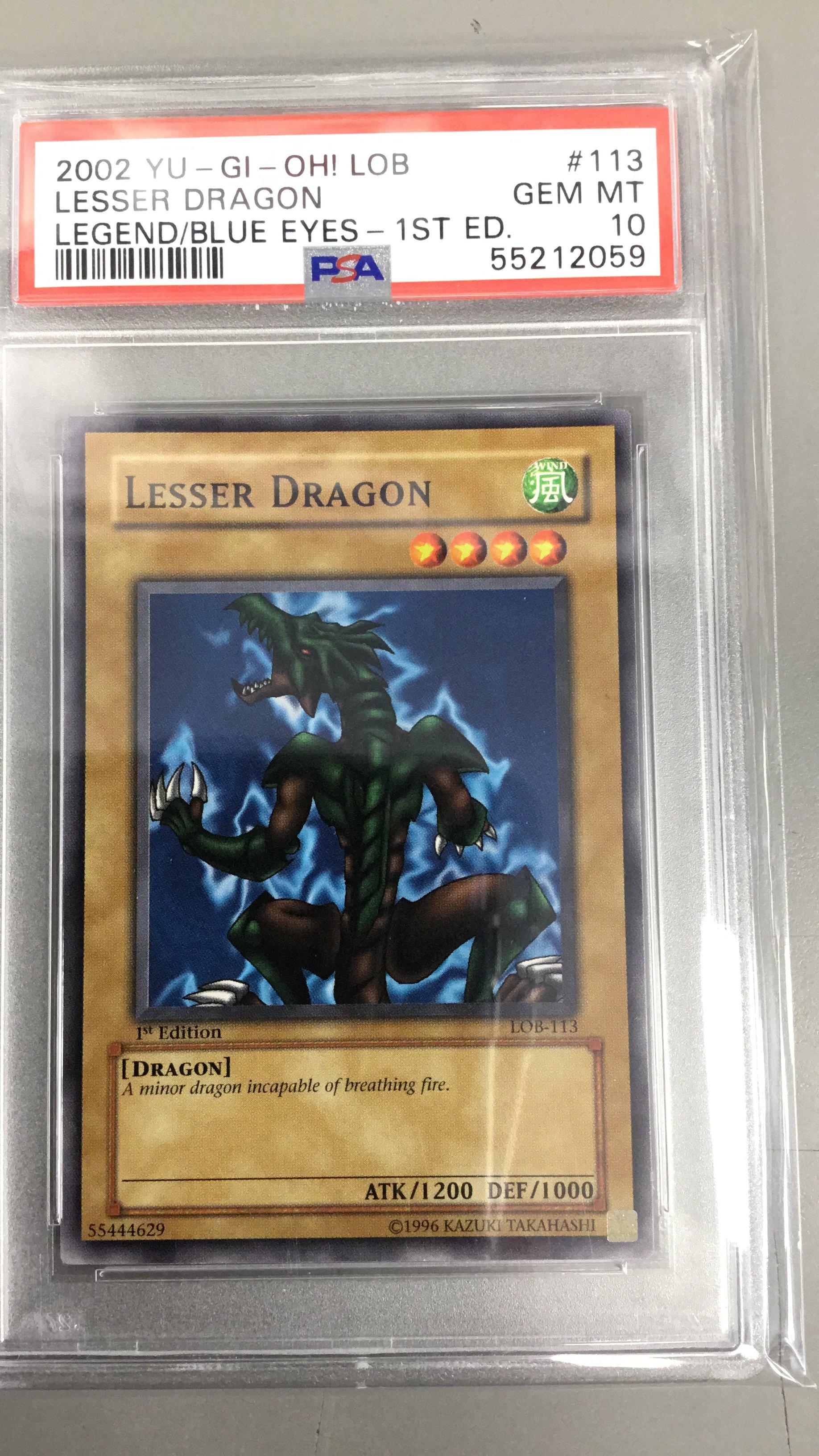 2002 Yu-gi-oh! Lob-legend Of Blue Eyes White Dragon 113 Lesser