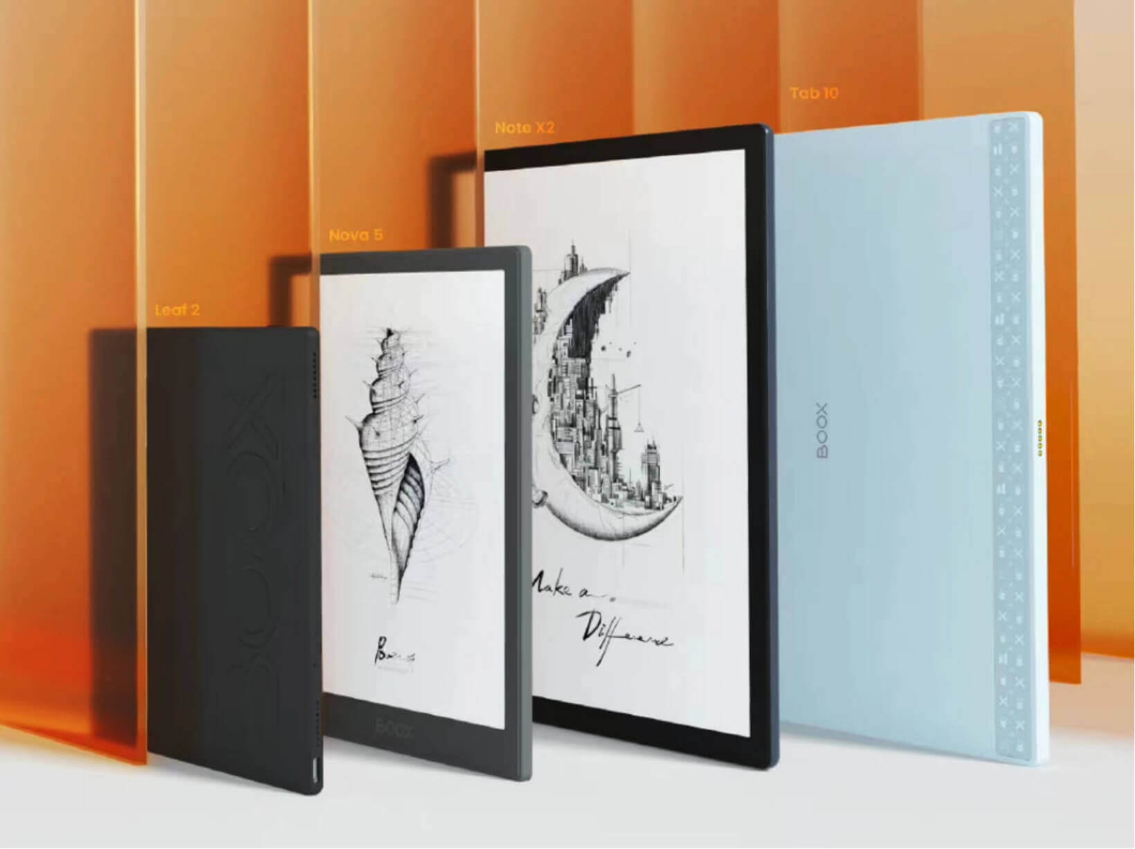 Onyx Boox launches the Leaf2, Nova5, Note X2, and Tab10 E Ink