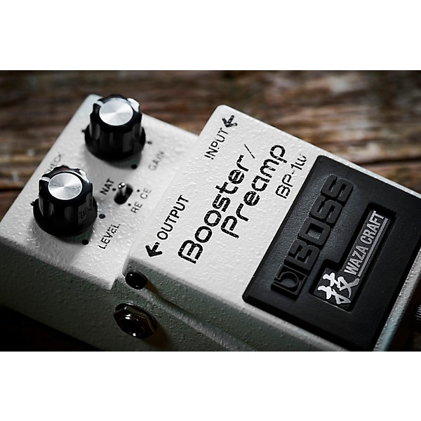 BOSS BP-1W Waza Craft Booster/Preamp Effects Pedal White | Guitar