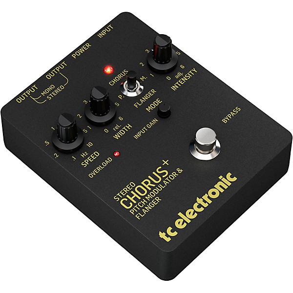 TC Electronic SCF Gold Stereo Chorus Flanger Effects Pedal Black