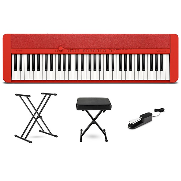 Casio Casiotone CT-S1 61-Key Portable Keyboard Essentials Bundle