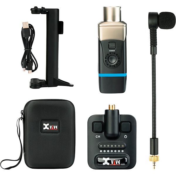Xvive U8 Acoustic Guitar Wireless System Black | Guitar Center