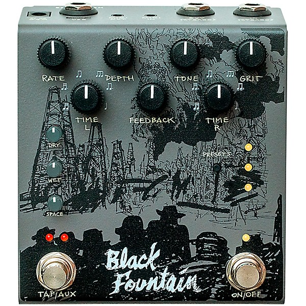 Old Blood Noise Endeavors Black Fountain Stereo Delay Effects