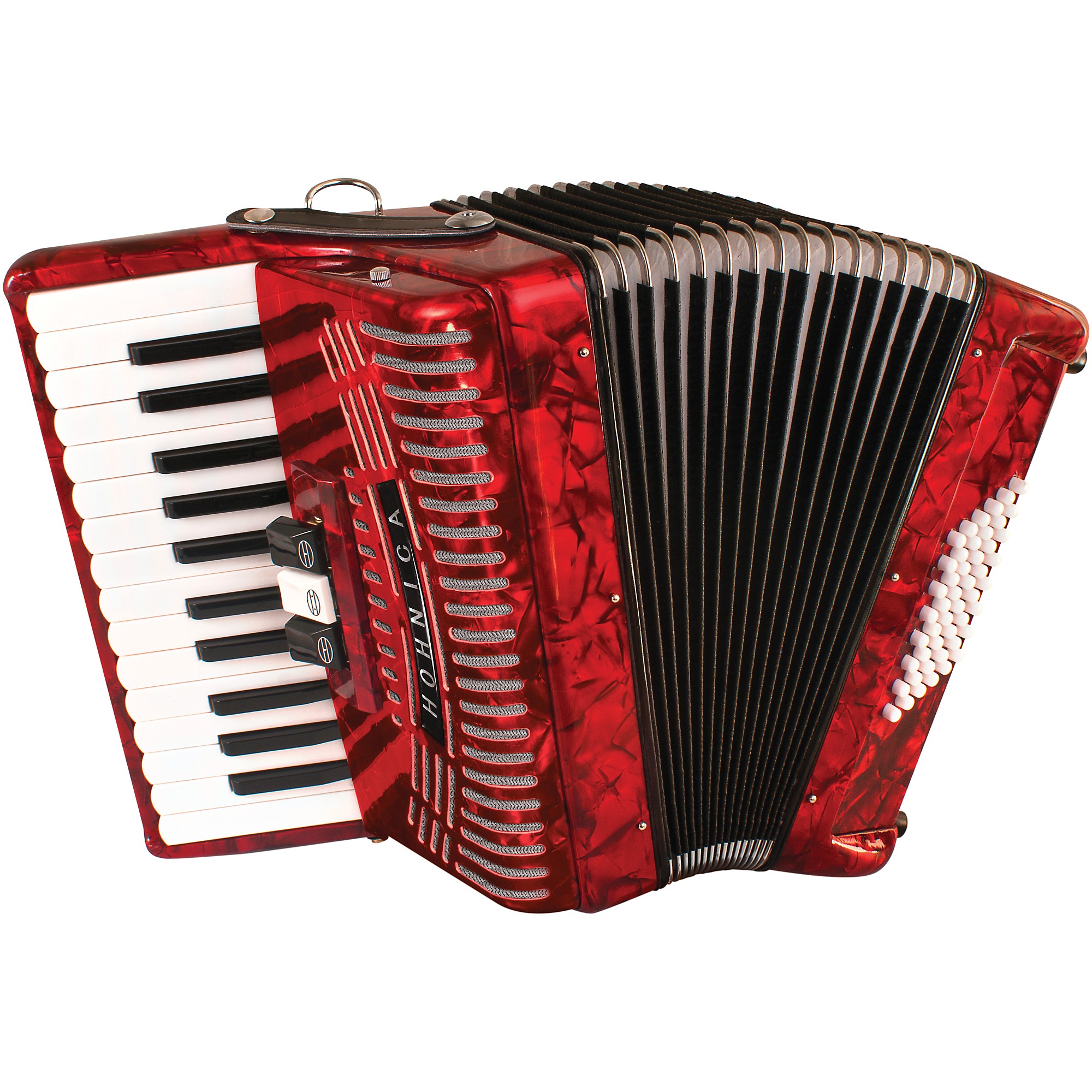 Hohner Hohnica Beginner 48 Bass Accordion Red | Guitar Center