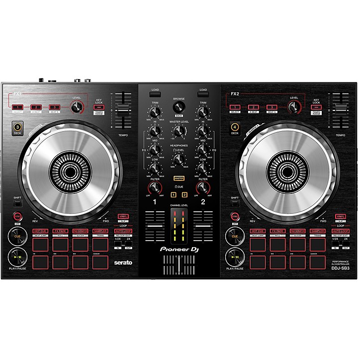 Pioneer DJ DDJ-SB3 Serato DJ Controller with Pad Scratch | Guitar
