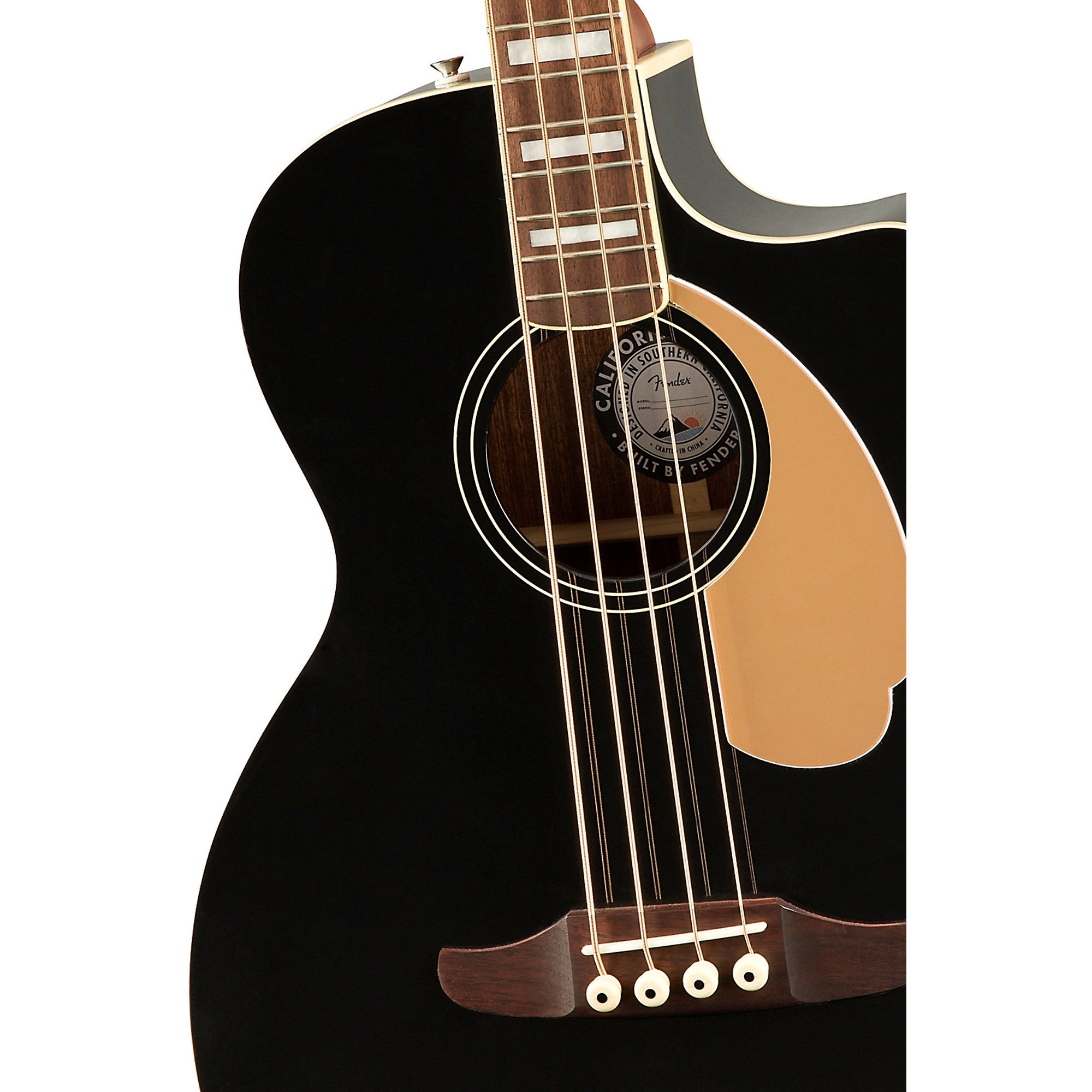 Fender Kingman V2 Acoustic-Electric Bass Guitar - Black | Guitar