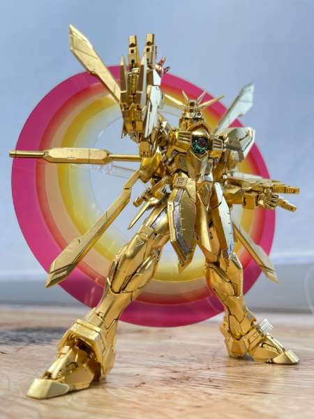 これぞ明鏡止水の境地！RGゴッドガンダムを純金箔押しでハイパーモード