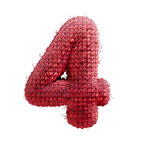 40+ Number Four 4 Flower Alphabet Isolated On White Stock Photos