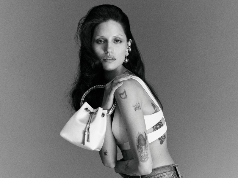 Bing 100 | Black Patent Leather Mules with Crystal Strap | JIMMY CHOO