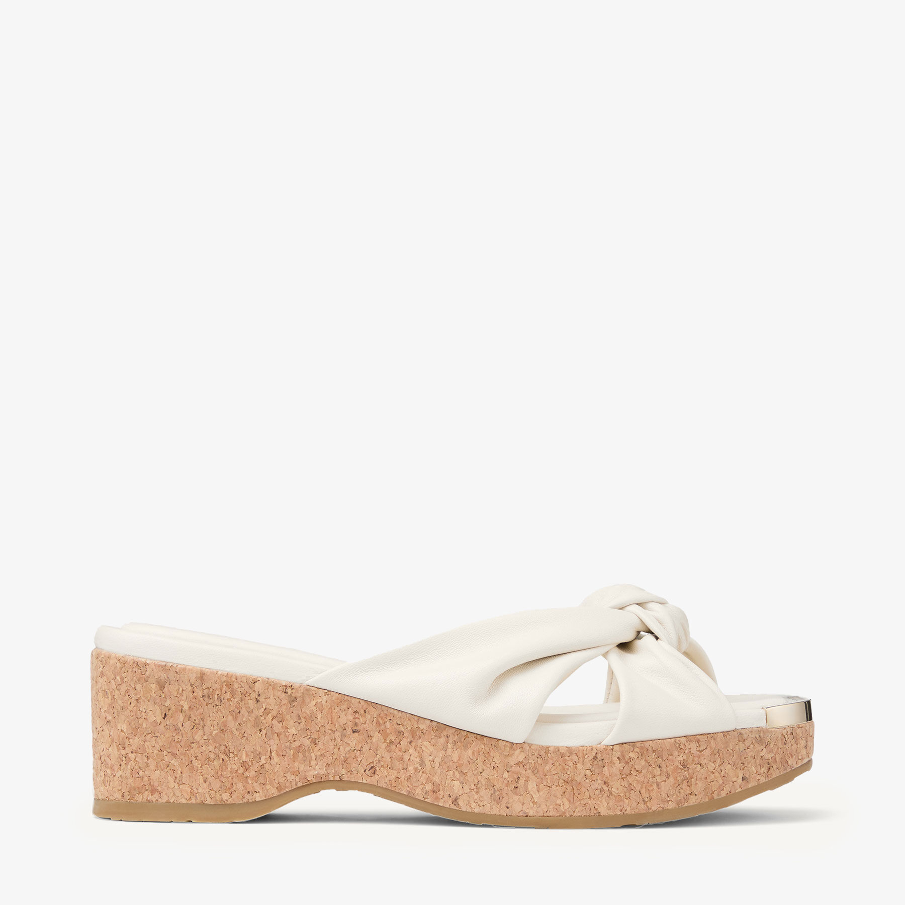 アヴェニュー ウェッジ 50 | ラテ ナッパレザー・ウェッジミュール