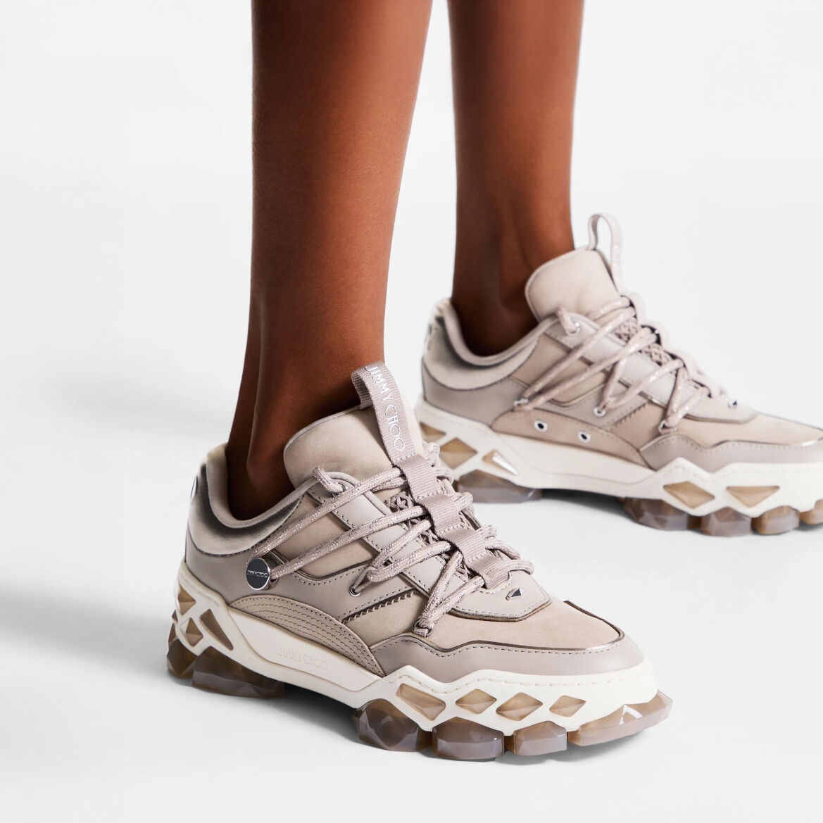 ダイヤモンド X II / F | トープレザー・スニーカー | ジミー チュウ