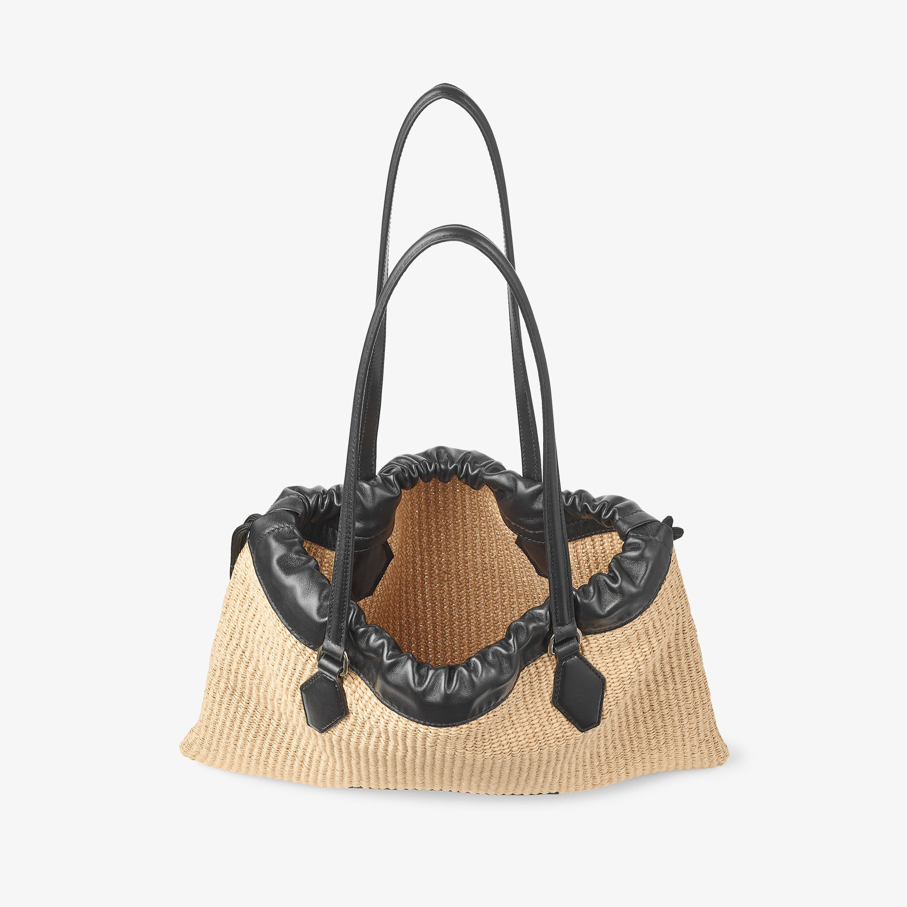 ドローストリング トート / M |ジミー チュウロゴ入り ナチュラル