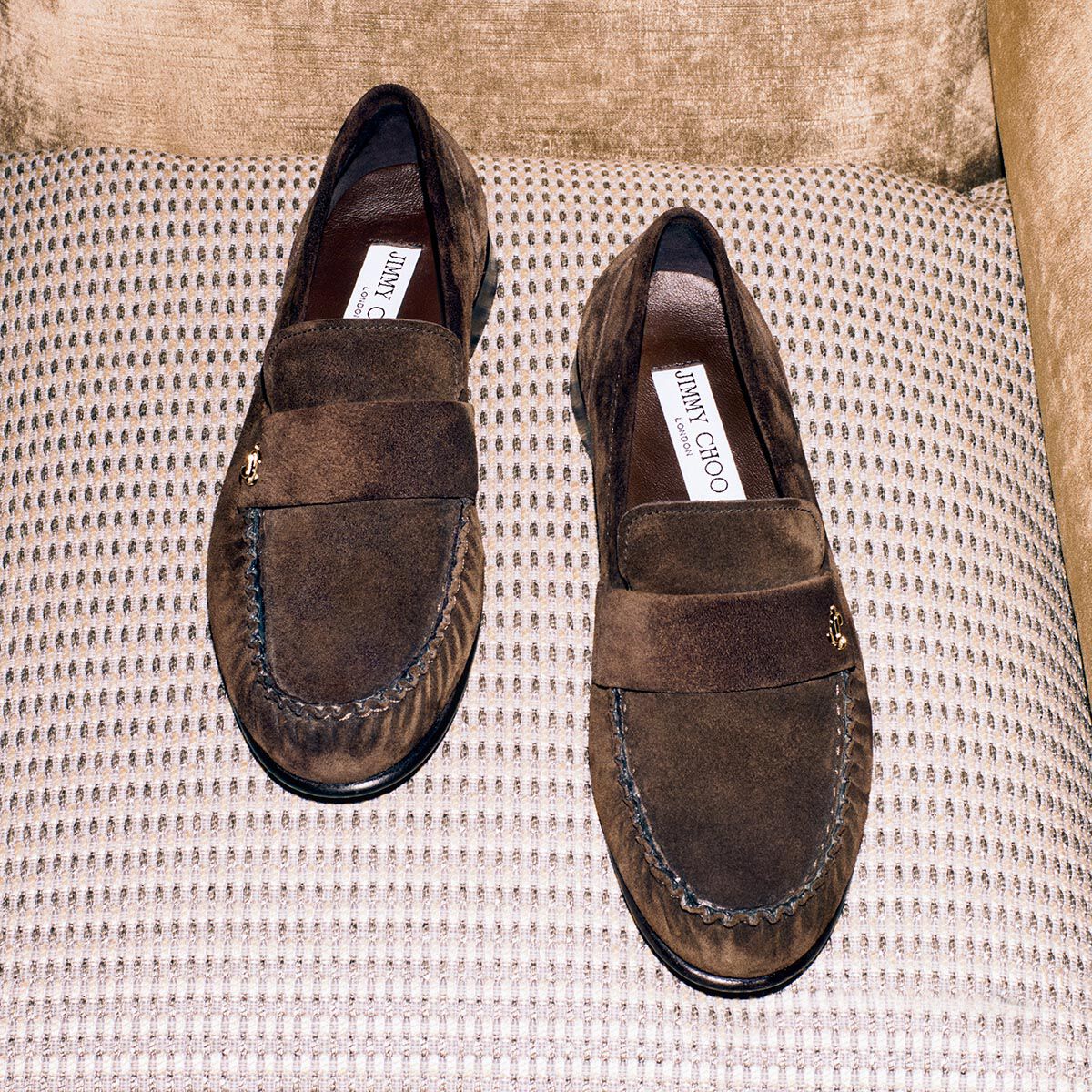 エリス ローファー F | チョコレート スエード・ローファー | ジミー