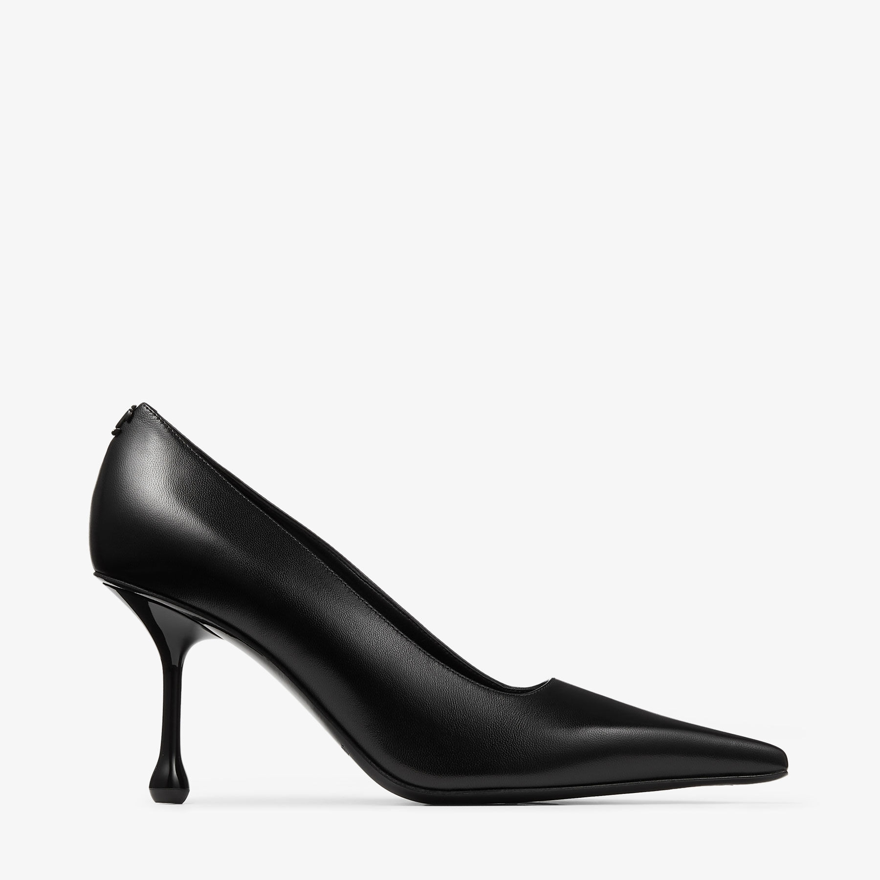 Ixia 80 | Black Nappa Leather Pumps | JIMMY CHOO